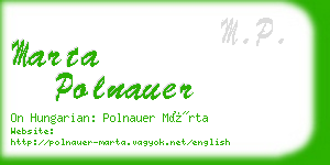 marta polnauer business card